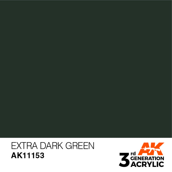 AK Interactive 3G Acrylic Extra Dark Green 17ml