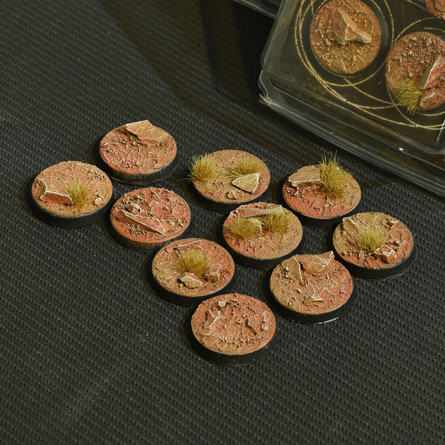 Gamers Grass Battle Ready Bases - Badlands - Round 25mm (x10) | 738956788795