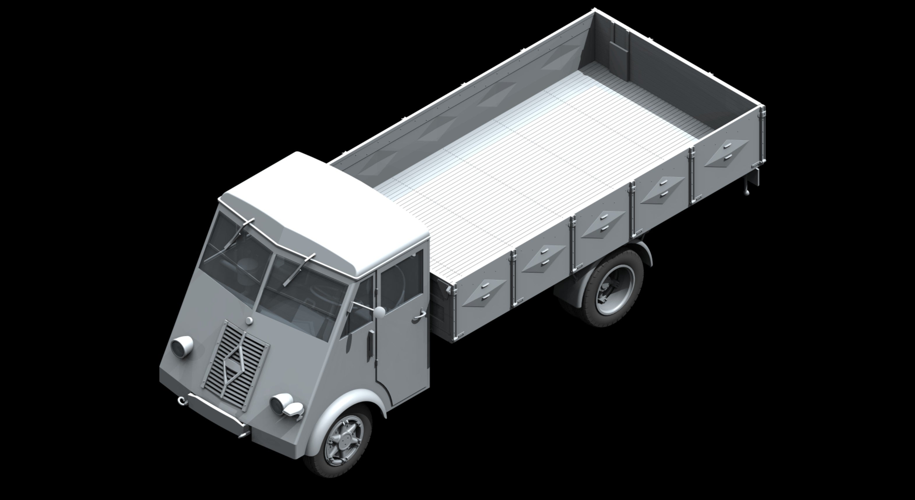 ICM 1/35 Lastkraftwagen 3,5 t AHN with German Drivers | 4823044405923