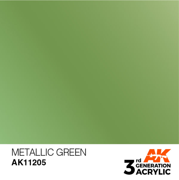 AK Interactive 3G Acrylic Metallic Green 17ml