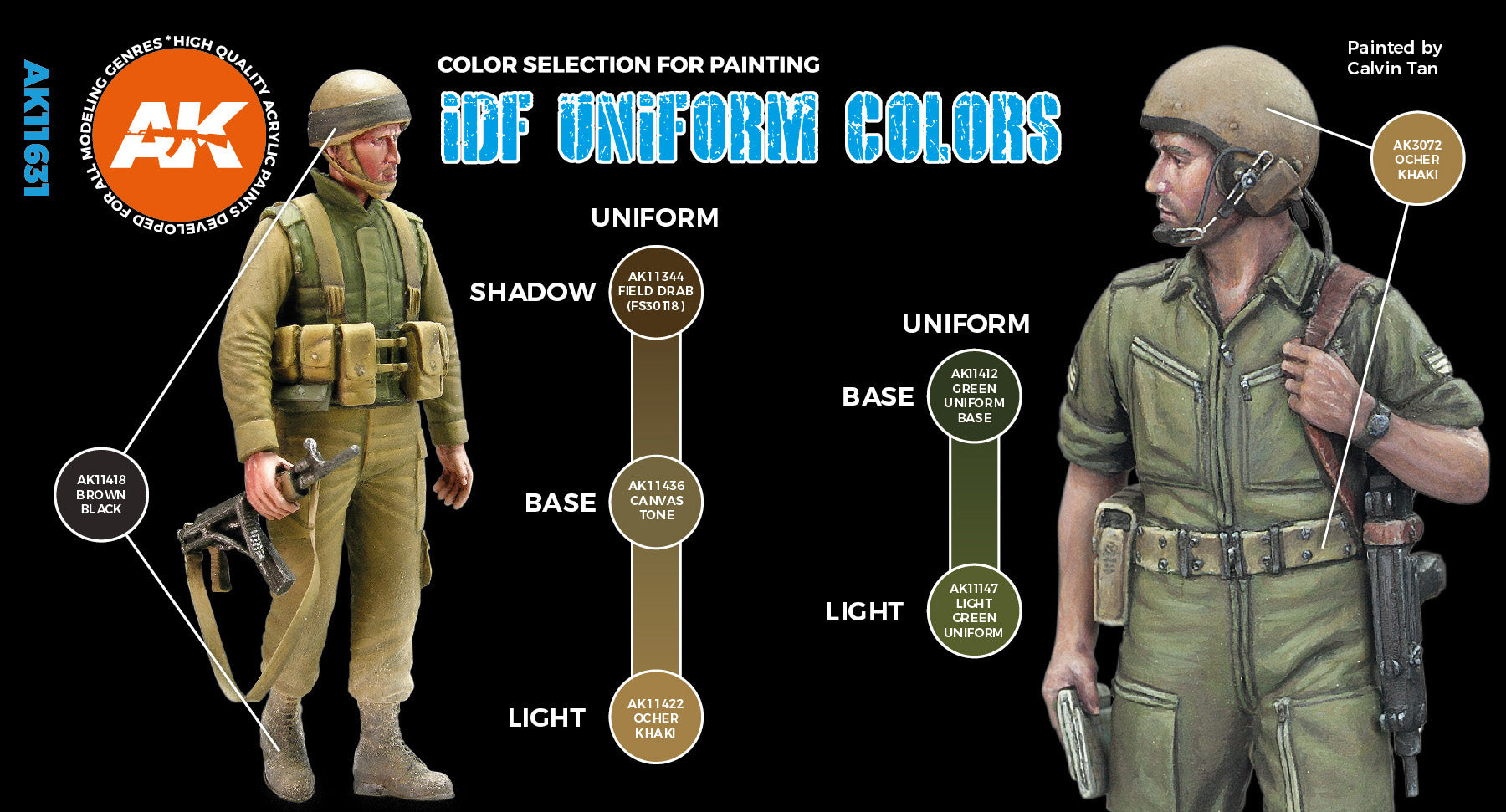 AK Interactive 3G IDF Uniform Colors | 8435568310537