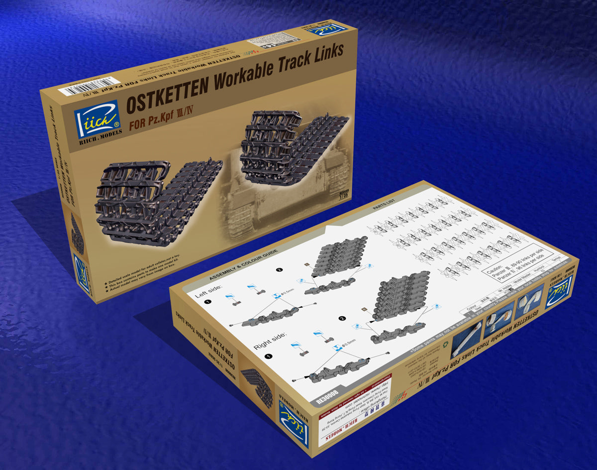 Riich 1/35 Ostketten Workable Track Links for Pz.Kpfw III/IV & StuG III | 6953391900234