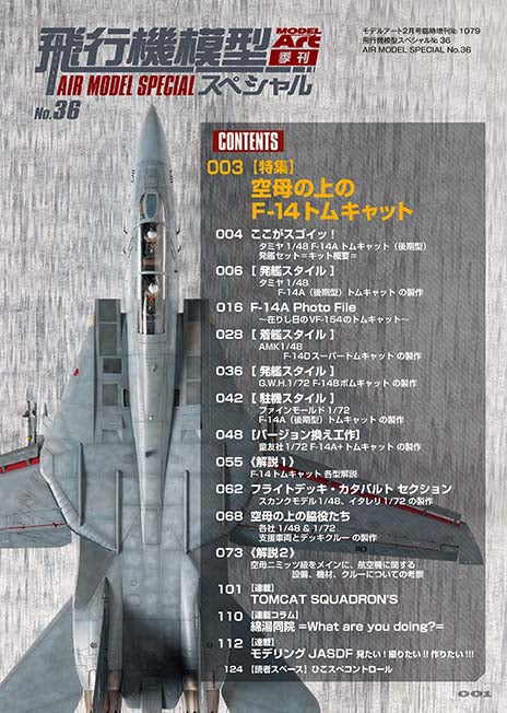 Model Art Air Model Special - No.36 F-14 Tomcat on the Aircraft Carrier (Japanese) (1079) | 4910087340226
