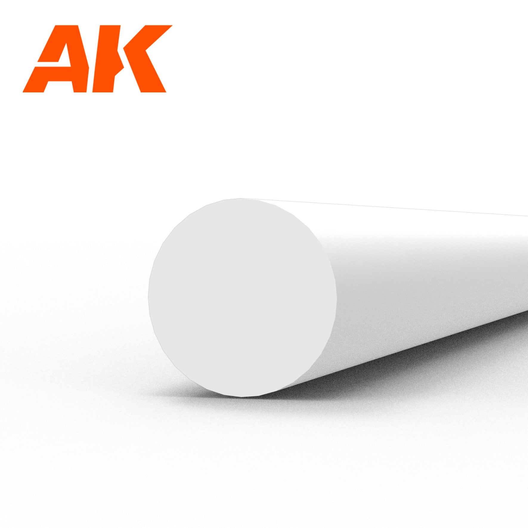 AK Interactive Styrene Rod - 3.00 Diameter x 350mm x 4 Units | 8435568313354