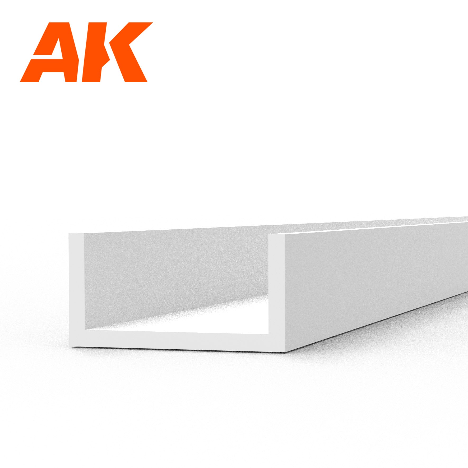 AK Interactive U Channel - 4.0 Width x 350mm x 3 Units | 8435568313507