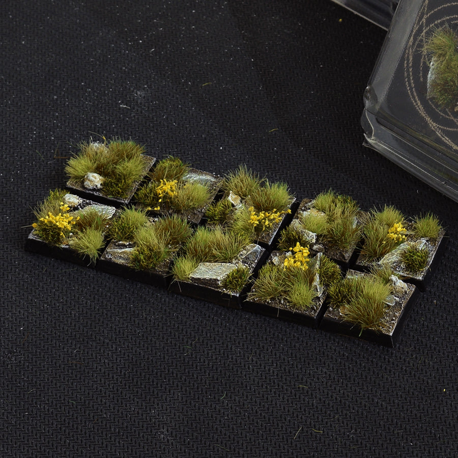 Gamers Grass Battle Ready Bases - Highland - Square 20mm (x10) | 738956788566