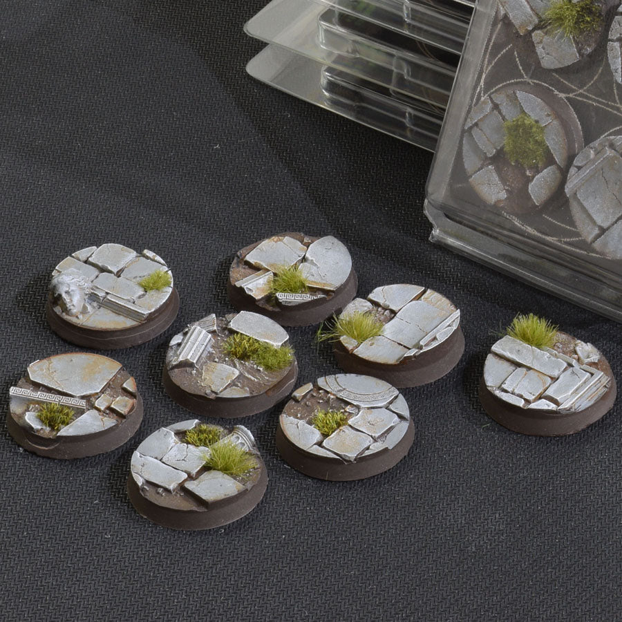 Gamers Grass Battle Ready Bases - Temple - Round 32mm (x8) | 738956789174
