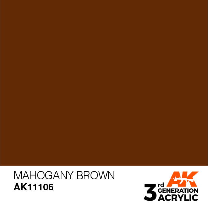 AK Interactive 3G Acrylic Mahogany Brown 17ml | 8435568303393