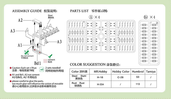 Bronco Models 1/35 Sherman T48 Workable Track Link Set | 4544032680190