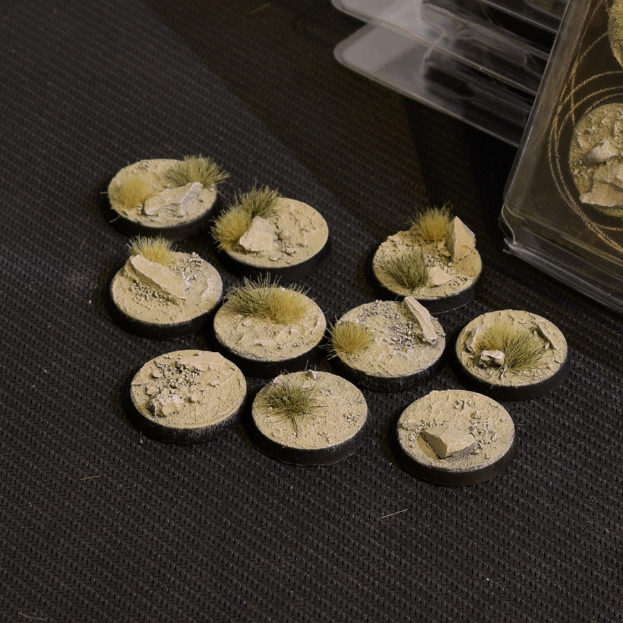 Gamers Grass Battle Ready Bases - Arid Steppe - Round 25mm (x10) | 738956788610