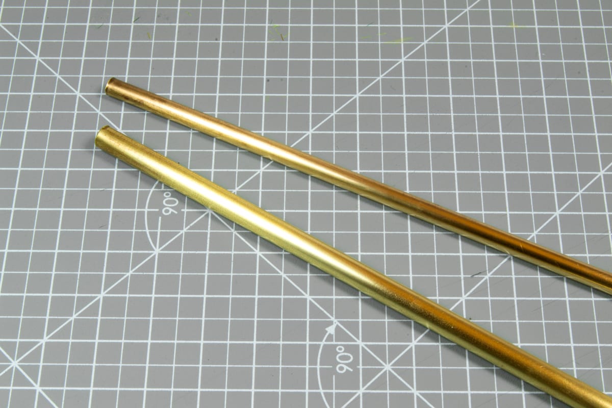 AK Interactive BRASS PIPES 0.8mm, 5 units | 8435568307131