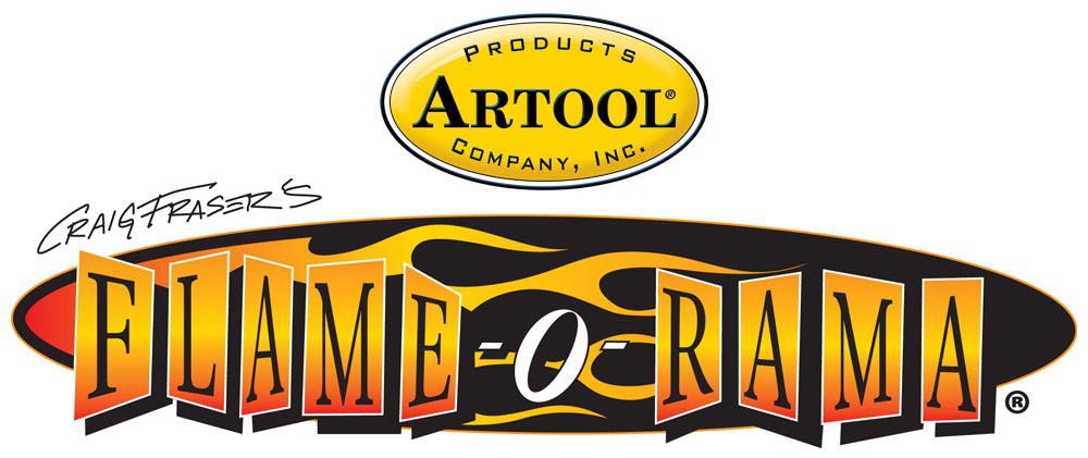 IWATA Artool Freehand Airbrush Templates Flame-o-rama Flame-Dango by Craig Fraser | 758240038207
