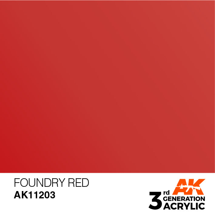 AK Interactive 3G Acrylic Foundry Red 17ml | 8435568304369