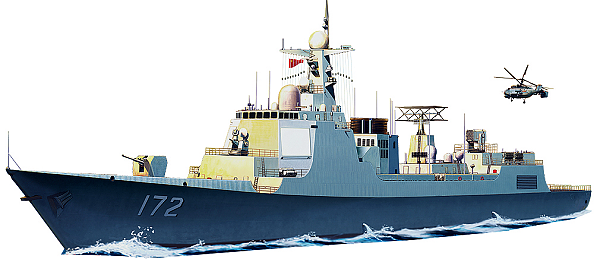 Bronco Models 1/350 Chinese Navy Type 052D Missile Destroyer Kunming(172) | 4544032705343