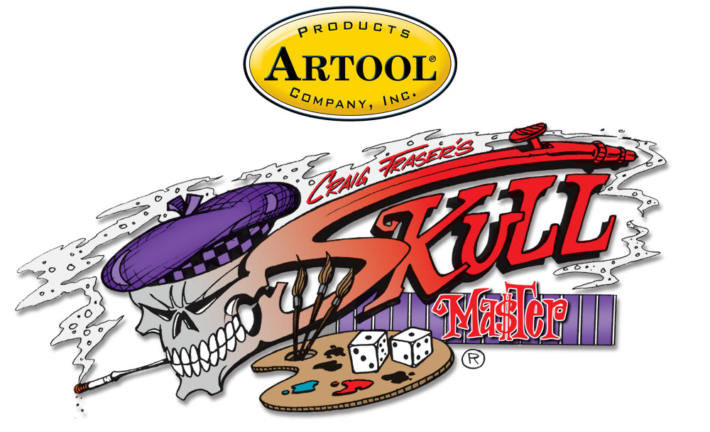 IWATA Artool Skullmaster Multiple Freehand Airbrush Template by Craig Fraser | 758240038009