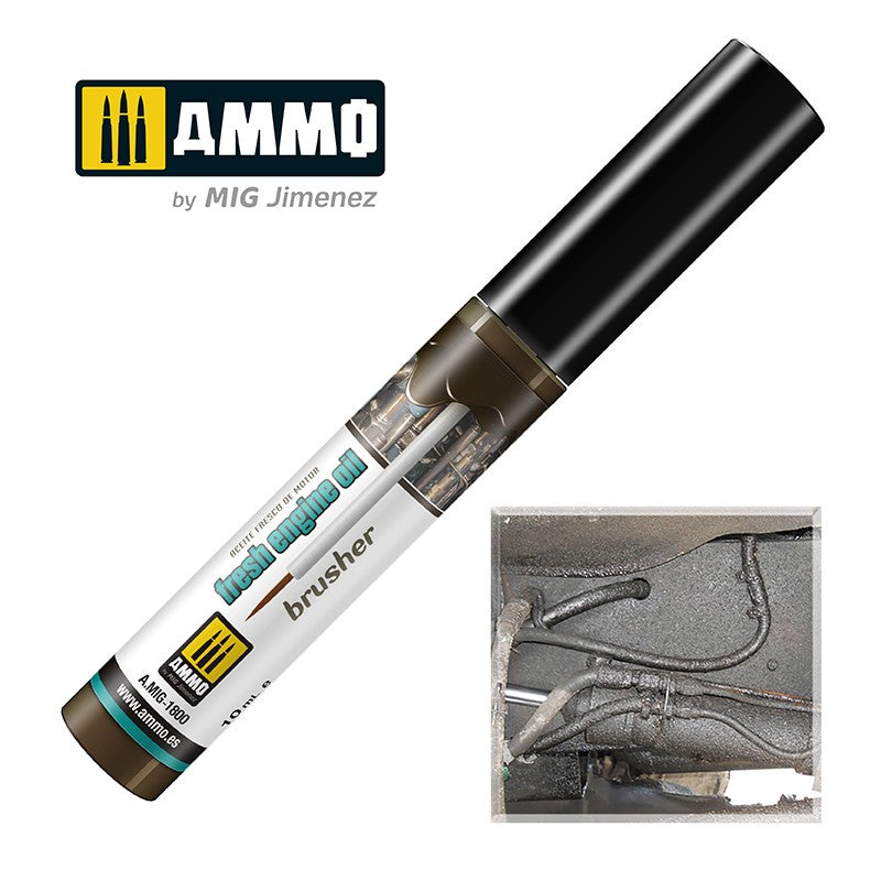 Ammo Mig Effects Brusher - Fresh Engine Oil | 8432074018001