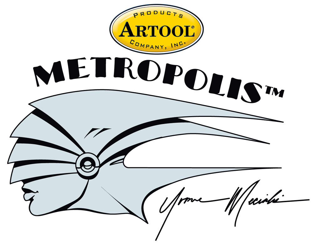IWATA Artool Metropolis Freehand Airbrush Template by Yvonne Mecialis | 758240150695