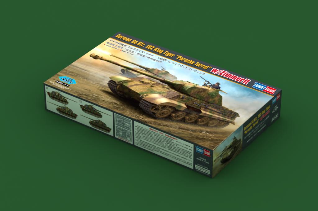 Hobby Boss 1/35 Pz.Kpfw.VI Sd.Kfz.182 King Tiger 'Porsche Turret' w/ Zimmerit | 6939319245304