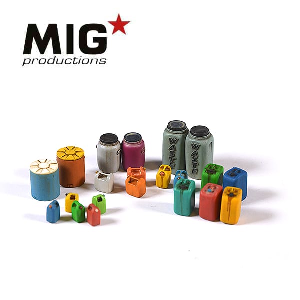 MIG 1/35 Disposable Barrels & Cans | 8435568305076