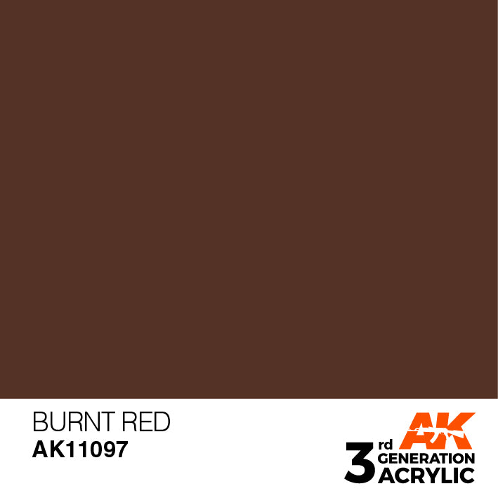 AK Interactive 3G Acrylic Burnt Red 17ml | 8435568303300