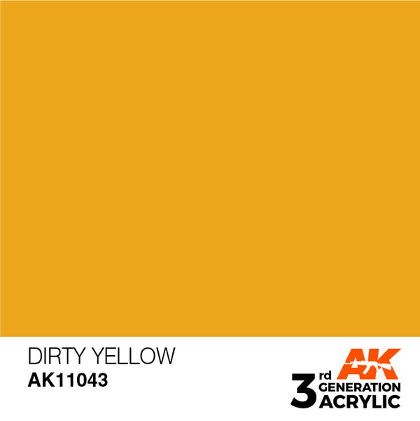 AK Interactive 3G Acrylic Dirty Yellow 17ml