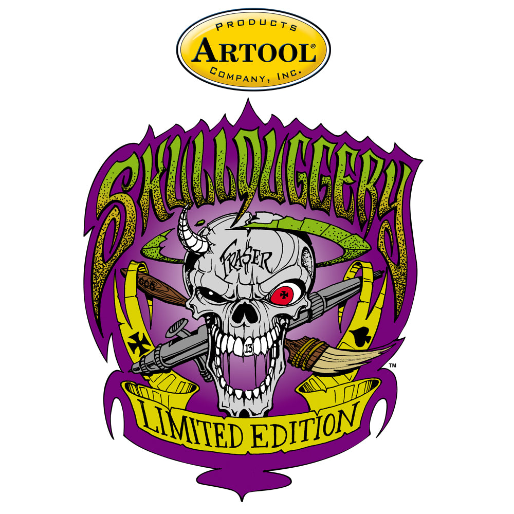 IWATA Artool Skullduggery Set Freehand Airbrush Template by Craig Fraser | 758240311317