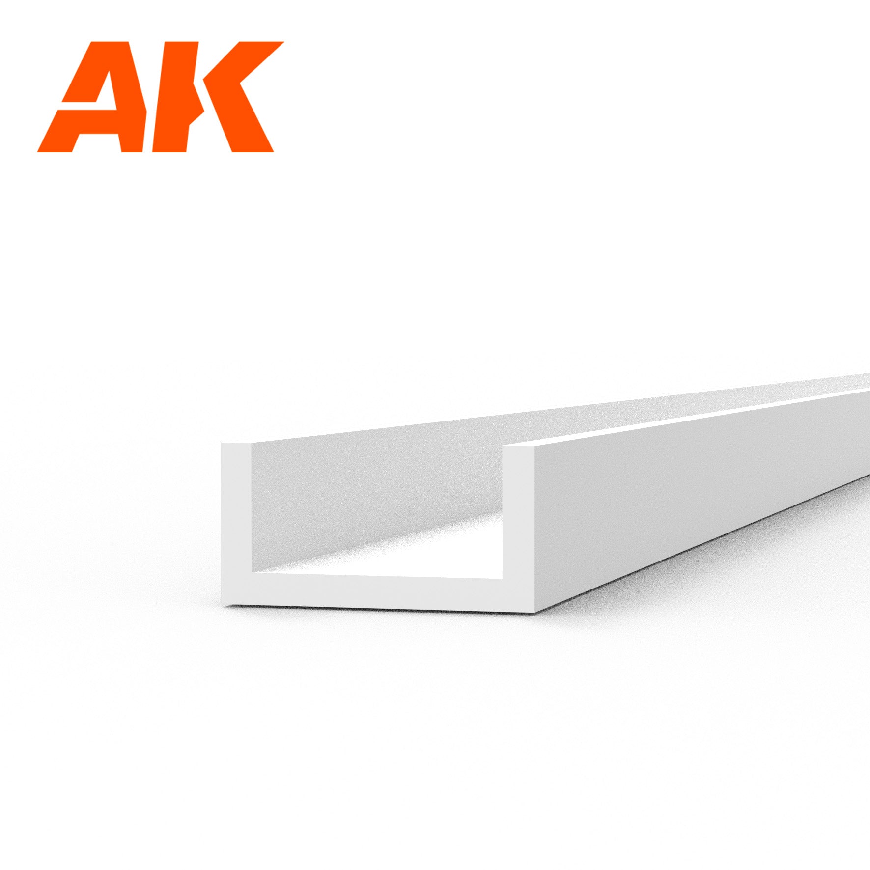 AK Interactive U Channel - 3.0 Width x 350mm x 4 Units | 8435568313491