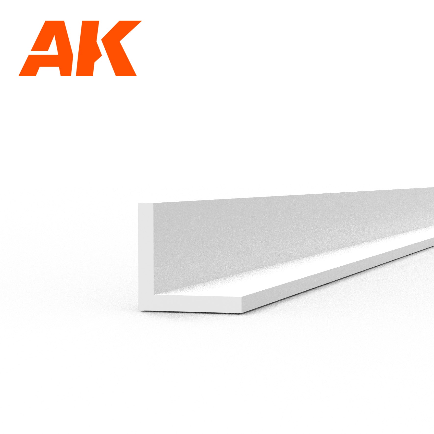 AK Interactive Styrene Angle - 2.0 x 2.0 x 350mm x 4 Units | 8435568313545