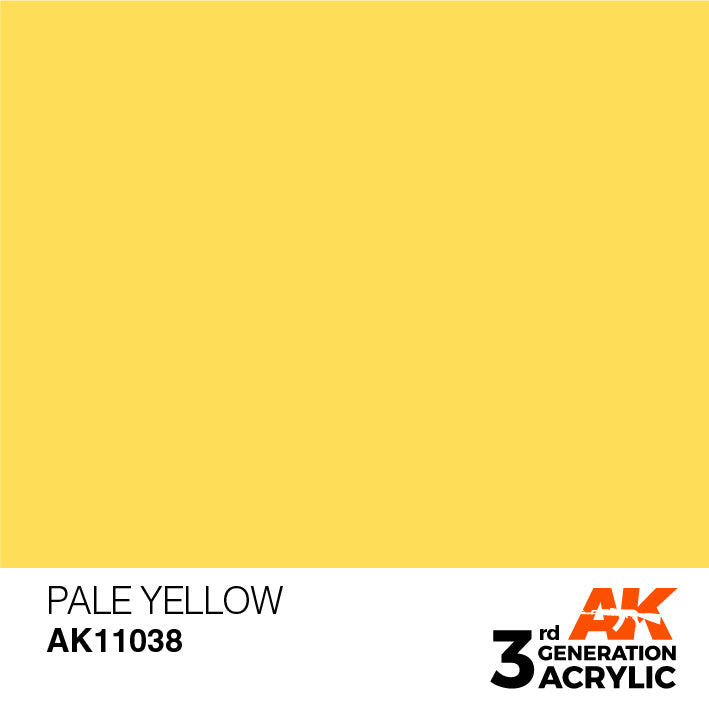AK Interactive 3G Acrylic Pale Yellow 17ml | 8435568302716