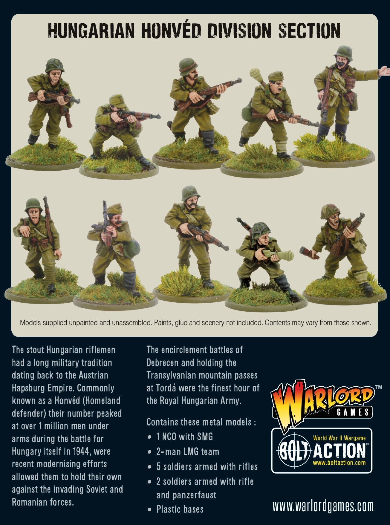 Bolt Action Hungarian Army Honved Division section | 5060572502451