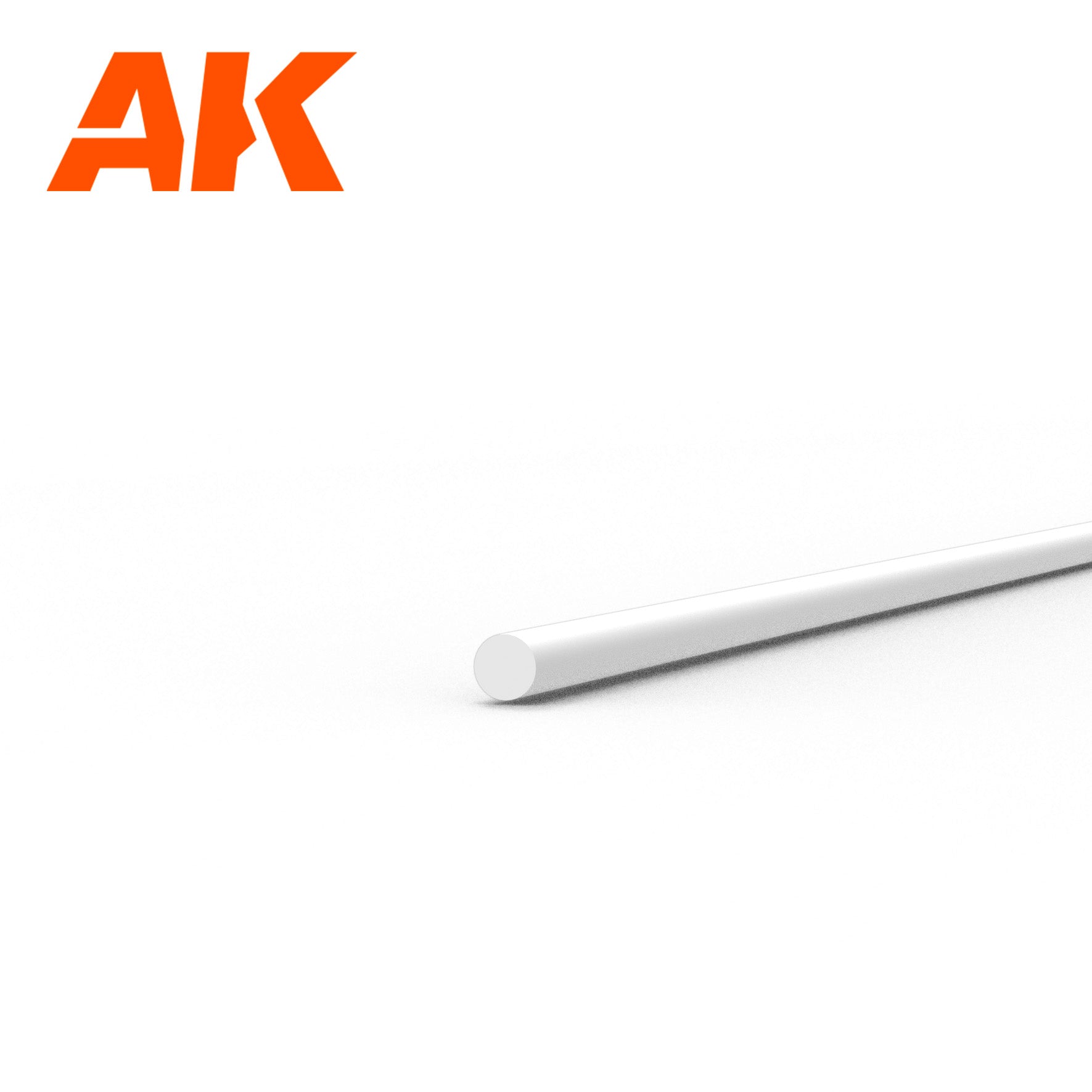 AK Interactive Styrene Rod - 0.50 Diameter x 350mm x 10 Units | 8435568313309