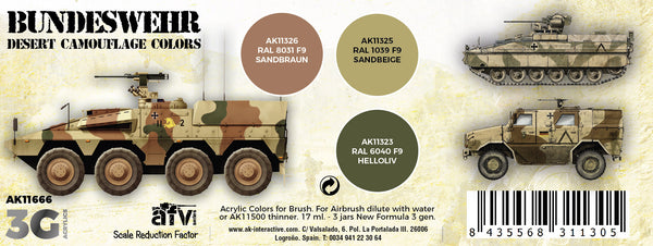 AK Interactive 3G Bundeswehr Desert Colors