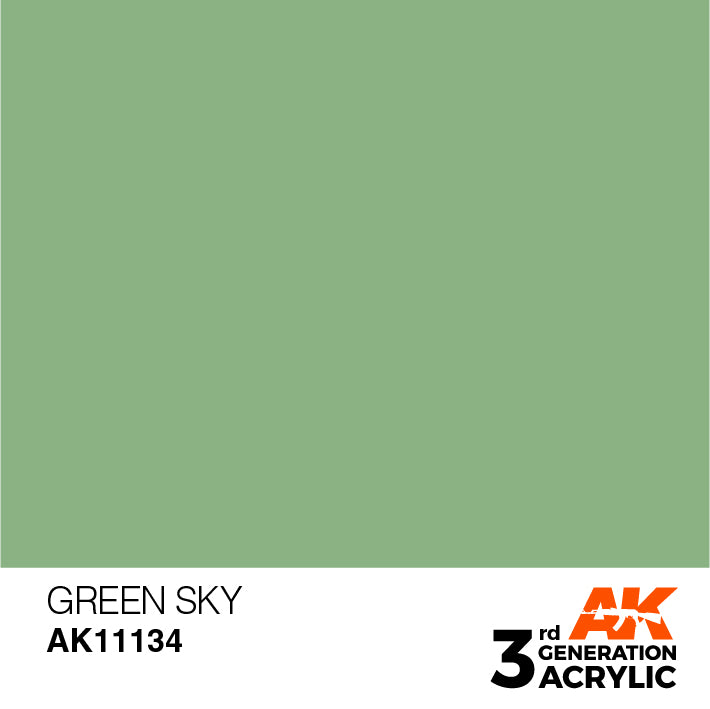 AK Interactive 3G Acrylic Green Sky 17ml | 8435568303676