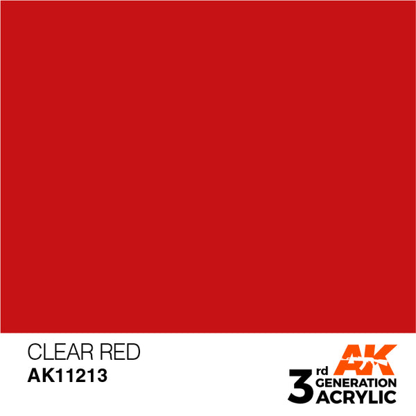 AK Interactive 3G Acrylic Clear Red 17ml