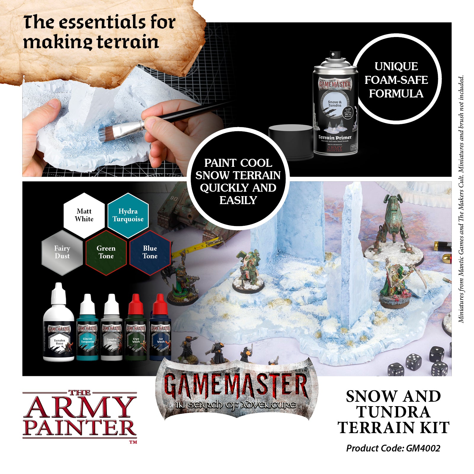 GAMEMASTER Snow & Tundra Terrain Kit | 5713799400290