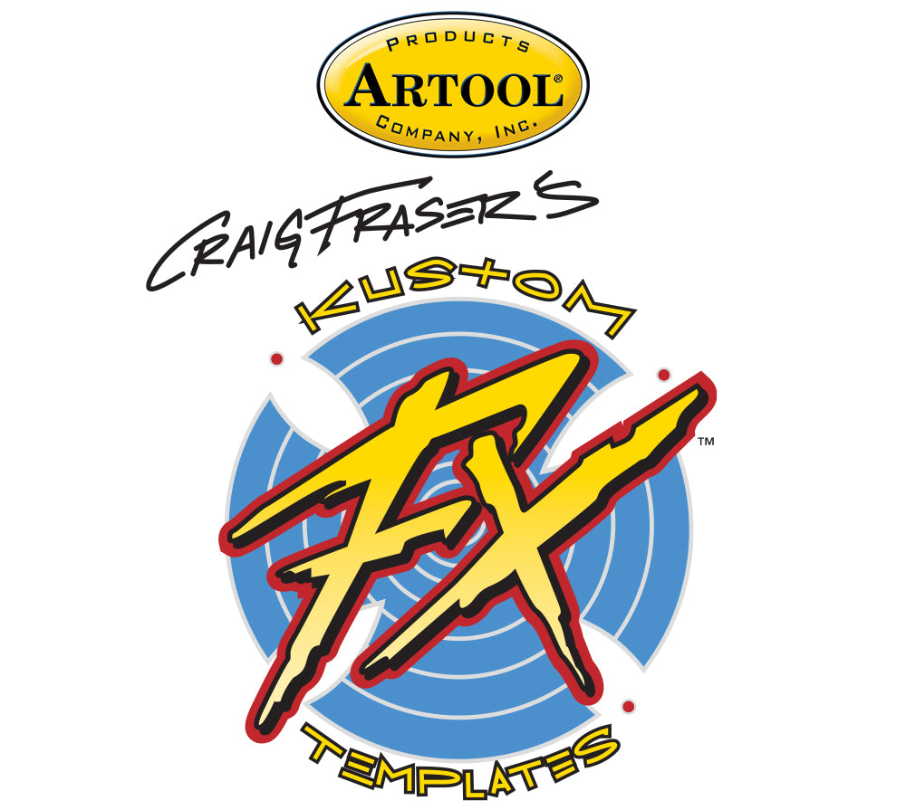 IWATA Artool Kustom FX Cloud-9 Freehand Airbrush Template by Craig Fraser | 758240138327
