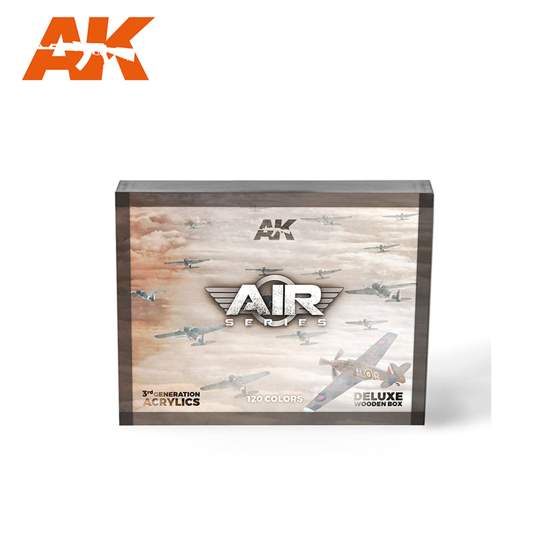 AK Interactive Special Edition Wooden Box 120 Bottle 3G Air Range