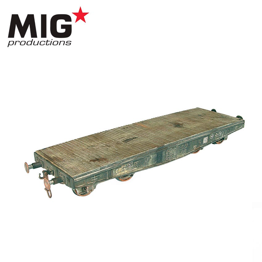 MIG 1/72 Heavy Vehicle Transport Rail Wagon (WWII Germany) | 8435568312876