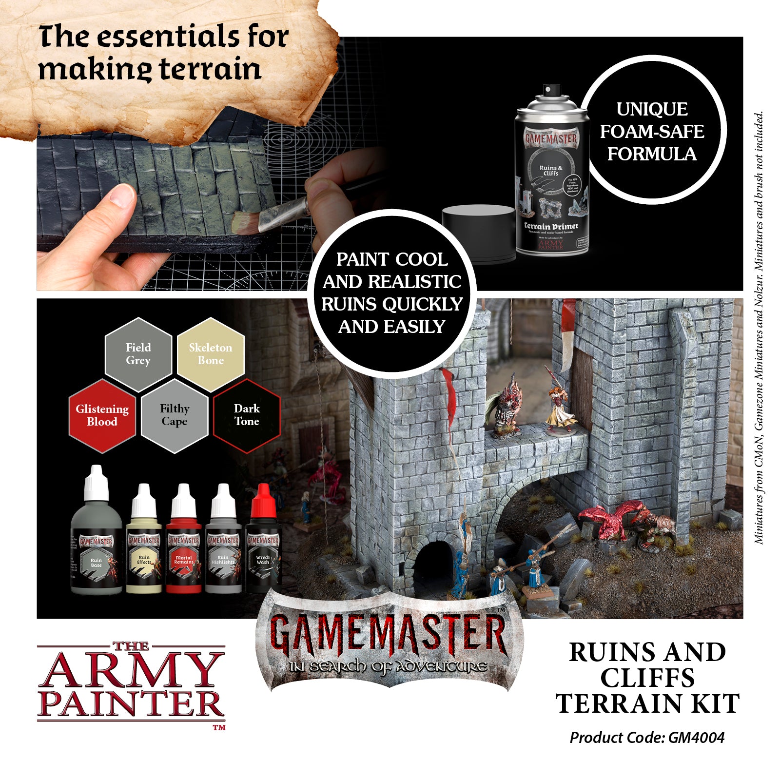 GAMEMASTER Ruins & Cliffs Terrain Kit | 5713799400498