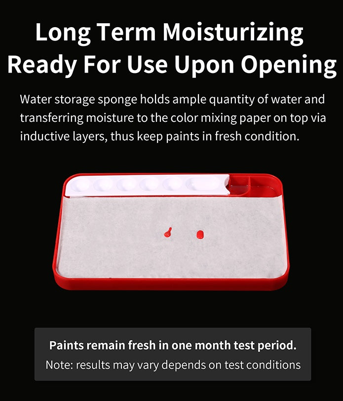 DSPIAE PRO Poseidon Moisturizing Color Mixing Box for Acrylic Paints | 6970845567904