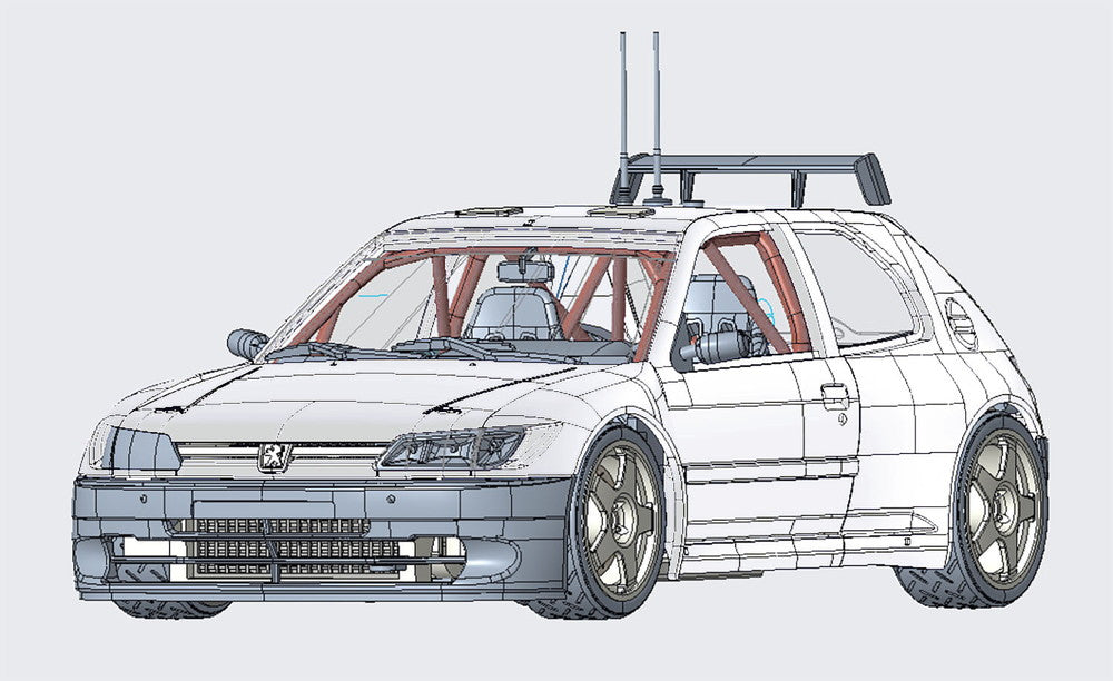 Platz NuNu 1/24 PEUGEOT 306 MAXI 1996 Monte Carlo Rally, Vehicle | 4545782063776