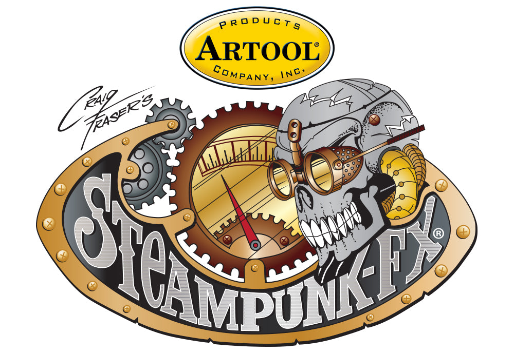 IWATA Artool Steampunk FX Gauges Freehand Airbrush Template by Craig Fraser | 758240150626