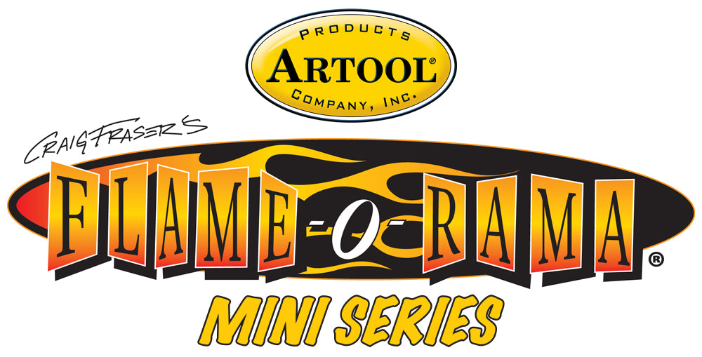 IWATA Artool Flame-o-rama Mini Series Freehand Airbrush Template by Craig Fraser | 758240038351