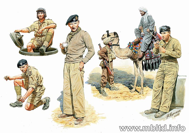 MASTER BOX 1/35 Commonwealth AFV Crew | 4820113080173