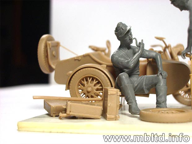 MASTER BOX 1/35 German Motorcycle Repair Crew | 4820113080159