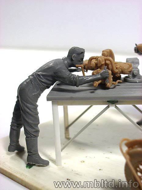 MASTER BOX 1/35 German Motorcycle Repair Crew | 4820113080159