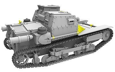 Bronco Models 1/35 Hungarian 35M Ansaldo Carro Veloce L3/35 Italian Tankette (2 in 1) w/ Twin 34/37M Gebauer MG | 6970162330625