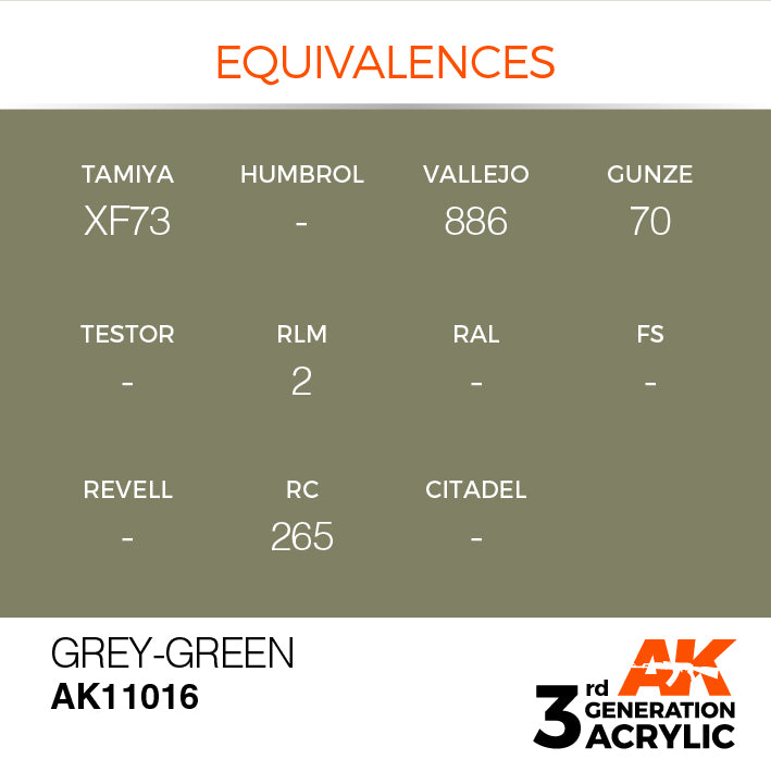 AK Interactive 3G Acrylic Grey-Green 17ml