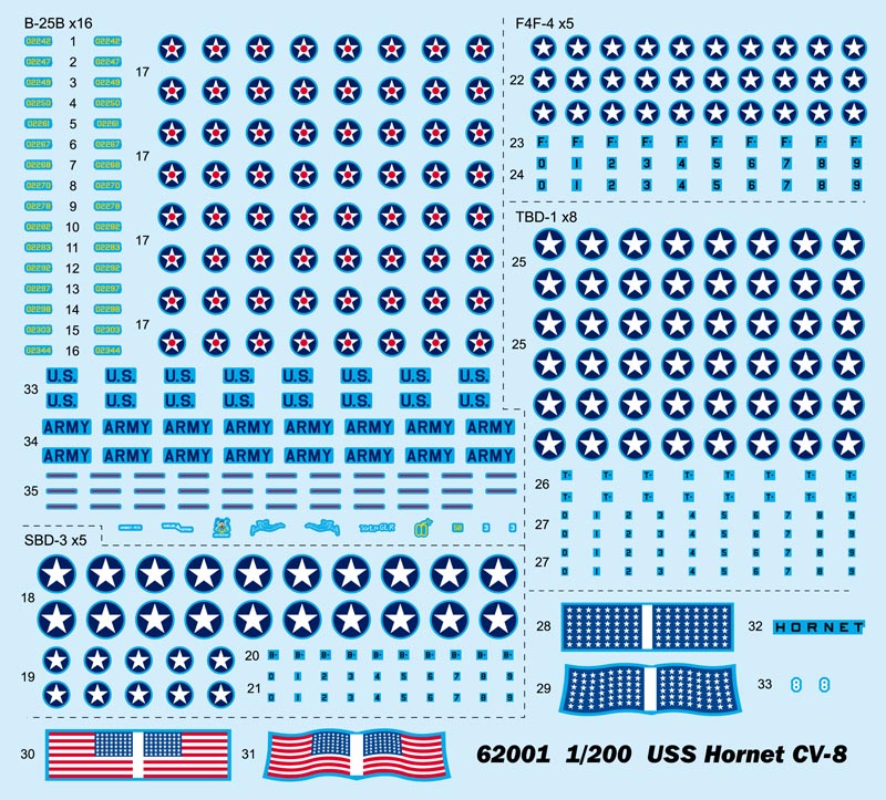 ILOVEKIT 1/200 USS Hornet CV-8 | 9580208620015