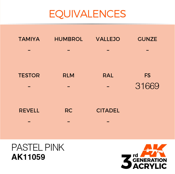AK Interactive 3G Acrylic Pastel Pink 17ml | 8435568302921